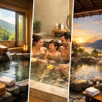 Private Onsen, Family Bath, and Open-Air Bath Rooms in Japan: What’s the Difference?