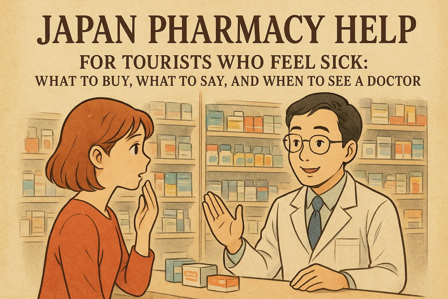 Japan Pharmacy Help for Tourists Who Feel Sick: What to Buy, What to Say, and When to See a Doctor (2026)