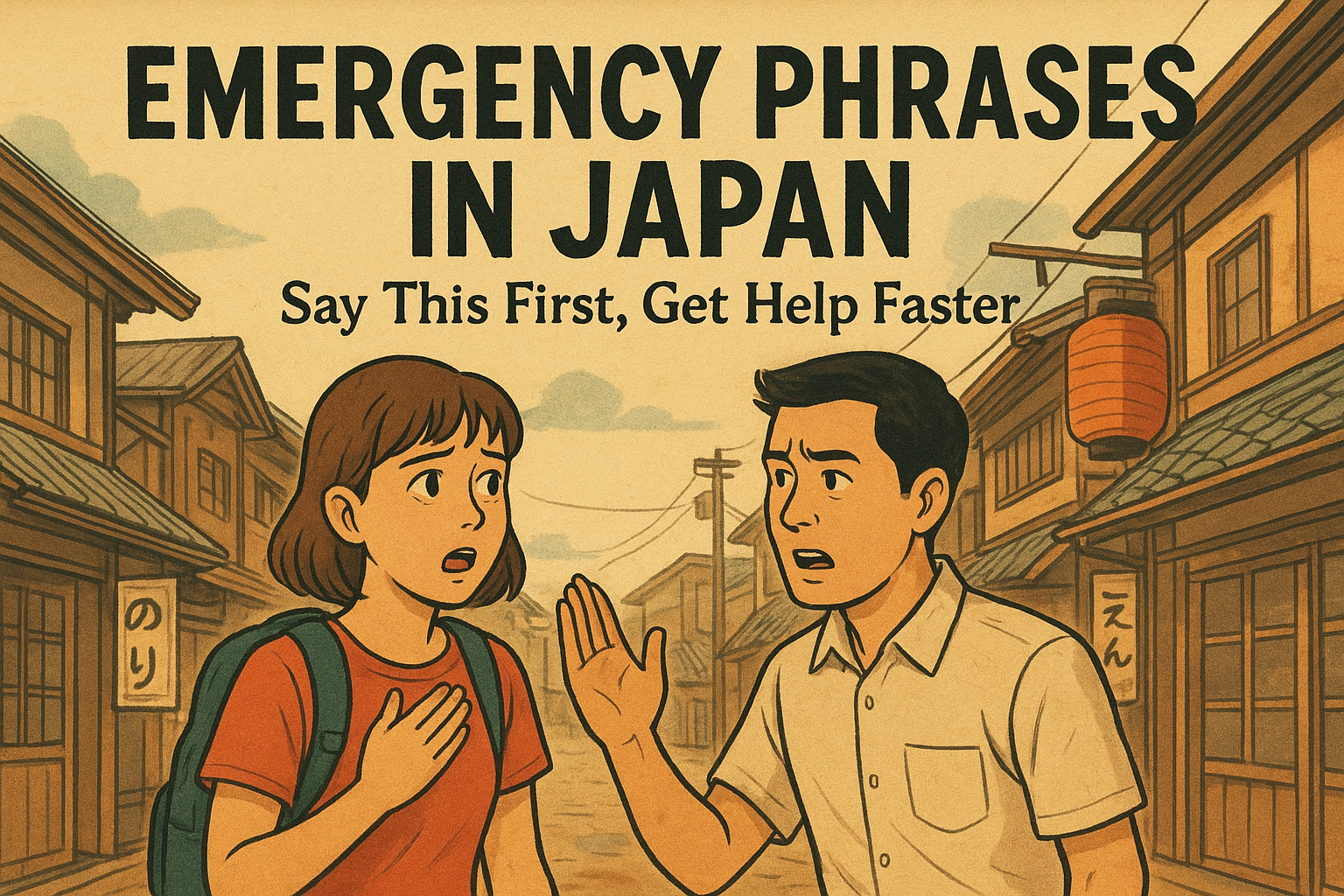 Emergency Phrases in Japan for Tourists: Say This First, Get Help Faster (Printable Templates)