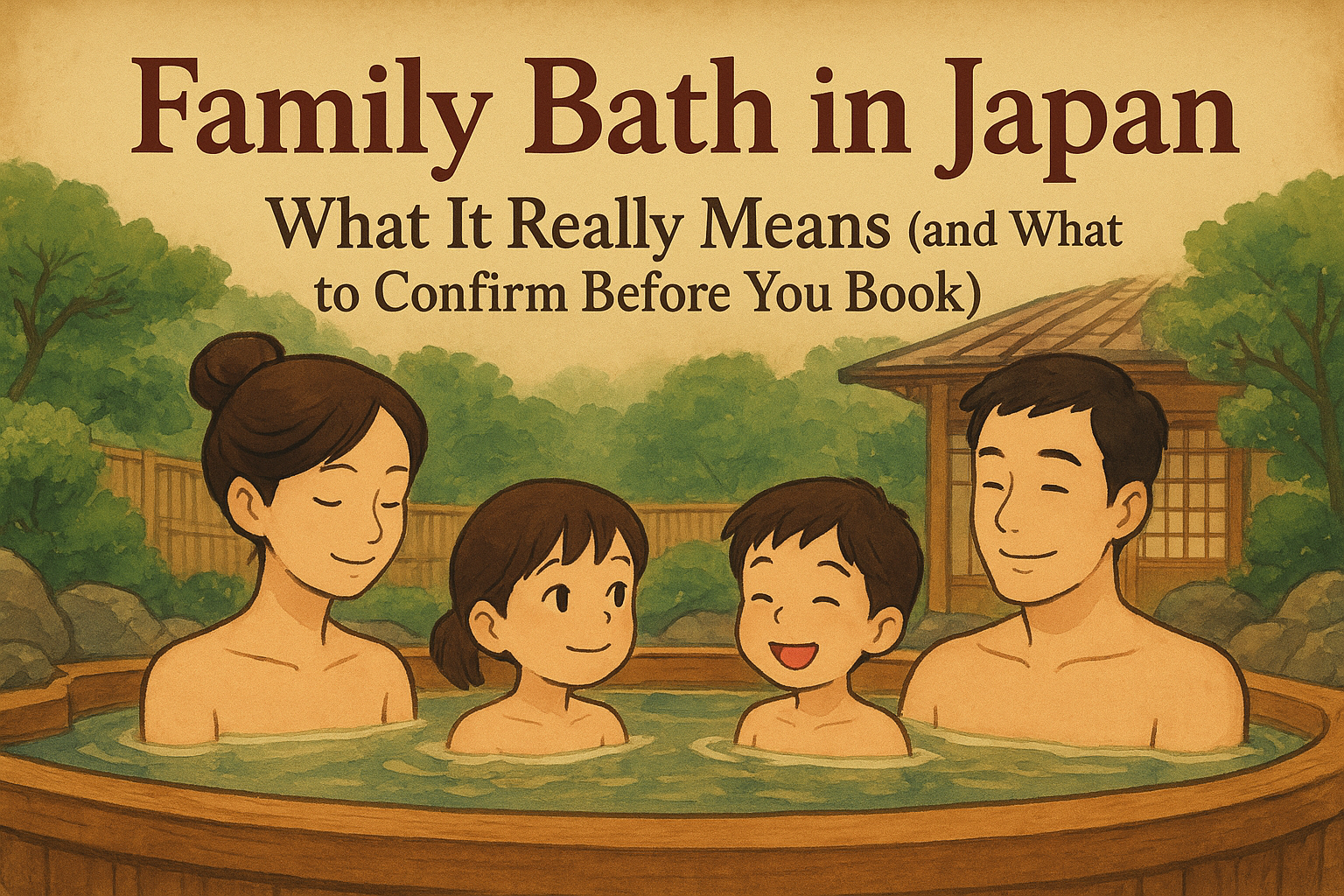 Family Bath in Japan: What It Really Means (and What to Confirm Before You Book)