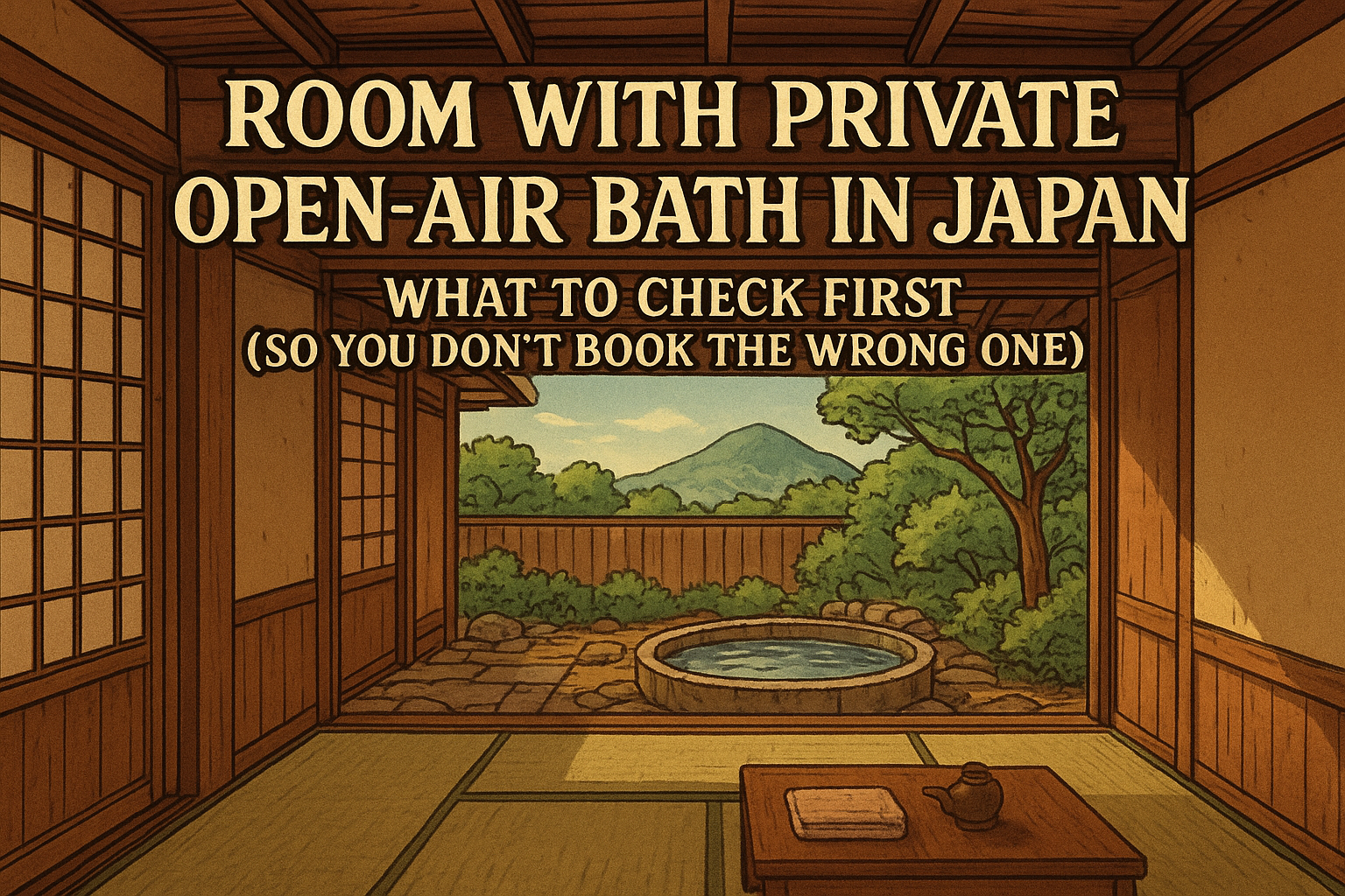 Room with Private Open-Air Bath in Japan: What to Check First (So You Don’t Book the Wrong One)
