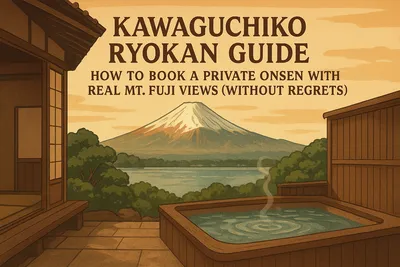 Kawaguchiko Ryokan Guide: How to Book a Private Onsen with Real Mt. Fuji Views (Without Regrets)