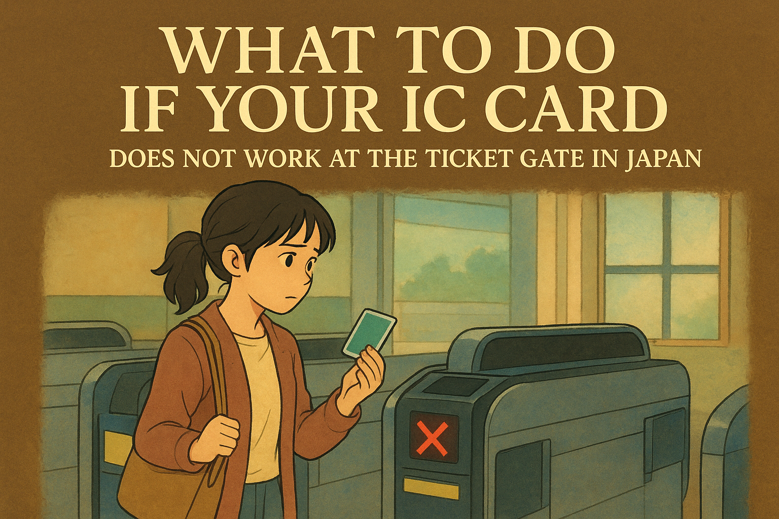 What to Do If Your IC Card Does Not Work at the Ticket Gate in Japan