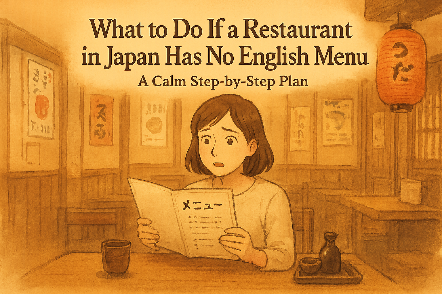 What to Do If a Restaurant in Japan Has No English Menu: A Calm Step-by-Step Plan