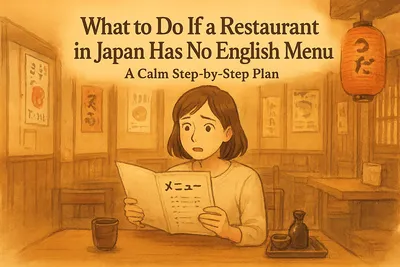 What to Do If a Restaurant in Japan Has No English Menu: A Calm Step-by-Step Plan