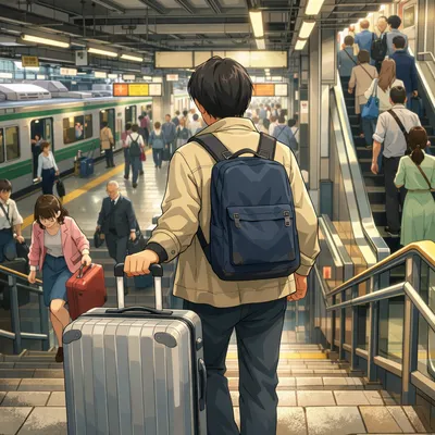 Japan Station Stairs Luggage Stress: How to Move Around Calmly (Even With a Suitcase)